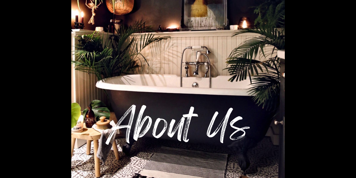 ABOUT US BLACK CLAWFOOT TUB